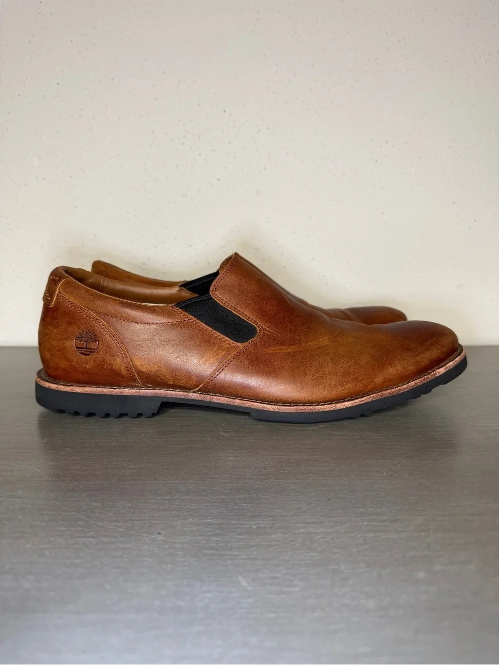 Timberland Kendrick Loafers Mens Size 13 Brown Leather Casual Slip On Shoes